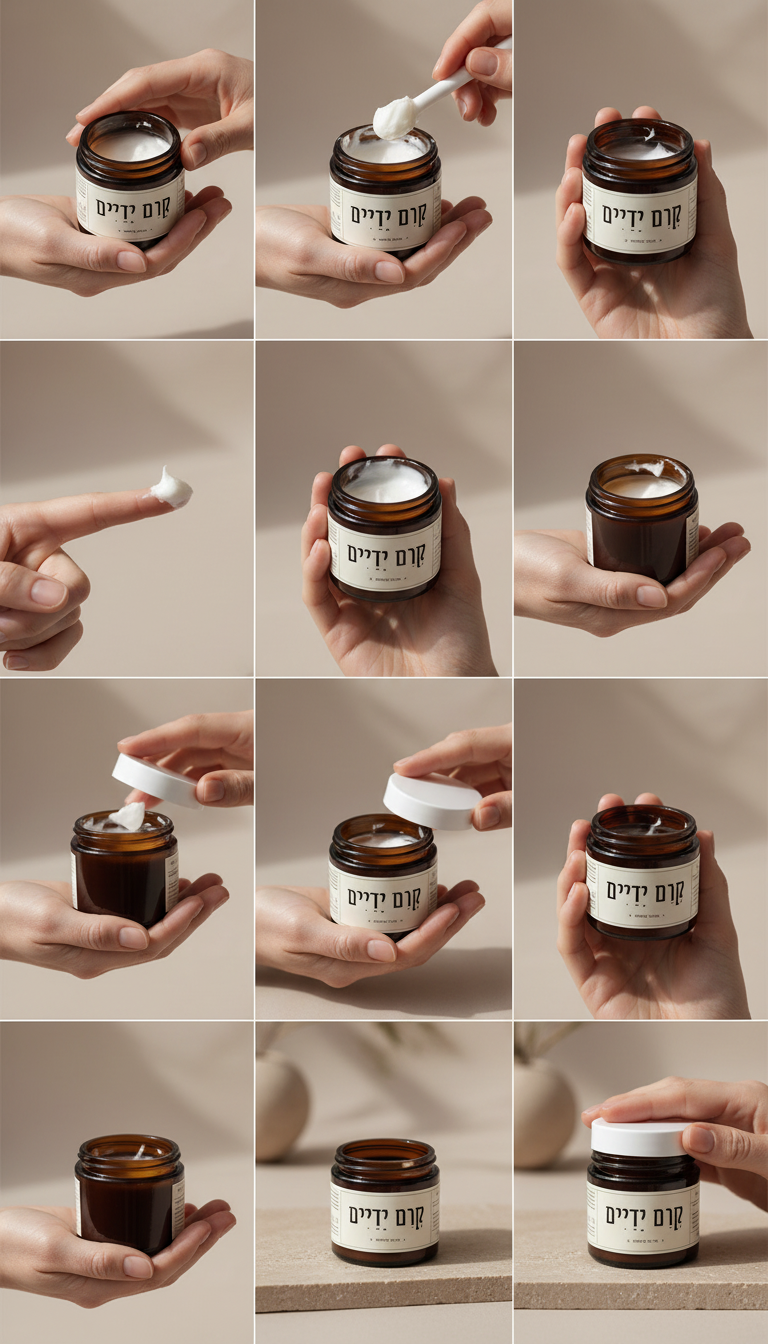 Hand cream jar, minimal