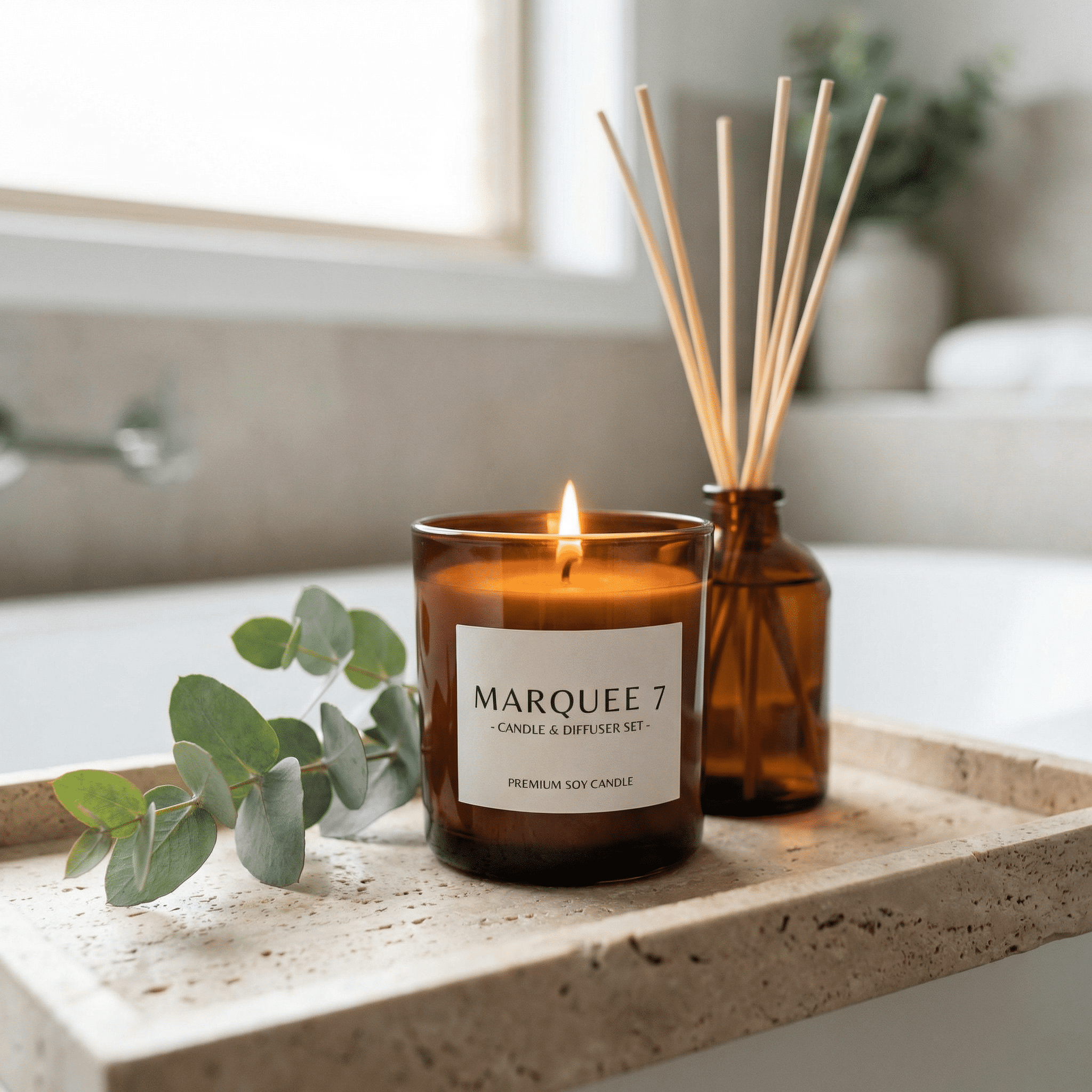 Candle & diffuser set